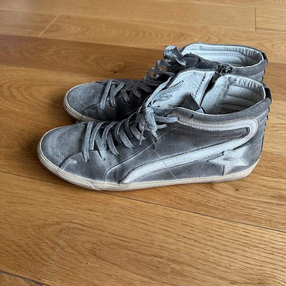 Golden Goose Men’s Slide size 46 Gray and Silver - Picture 6 of 6